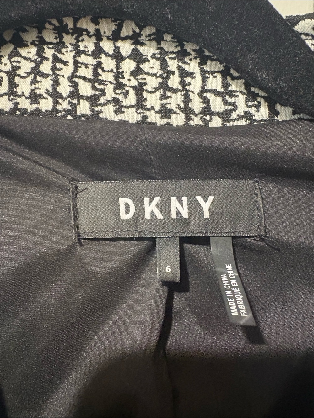 DKNY Black and White Blazer Jacket - Picture 5 of 5